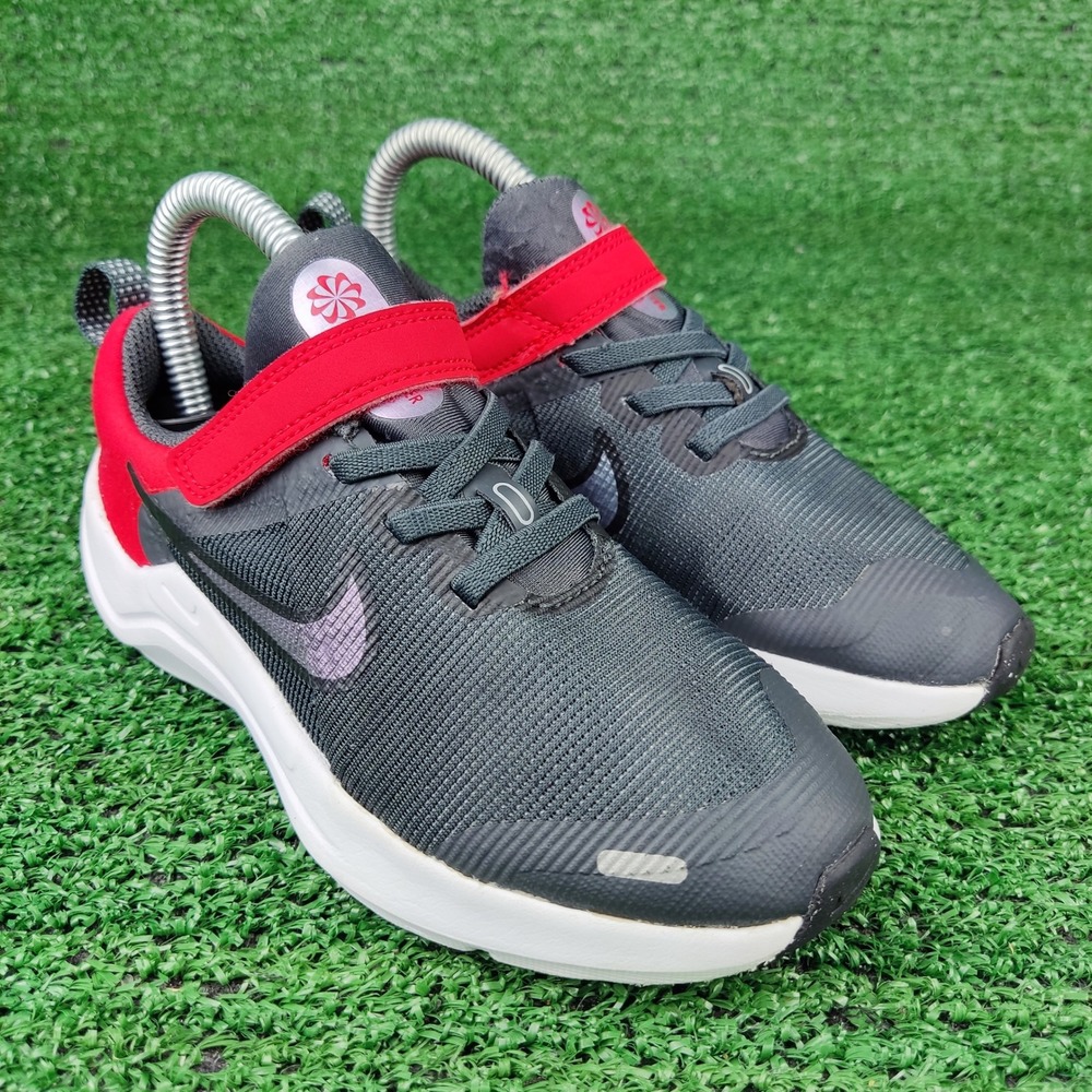 Nike Sneakers Kids 12C Anthracite Downshifter 12 DM4193-001 Running Shoes Strap